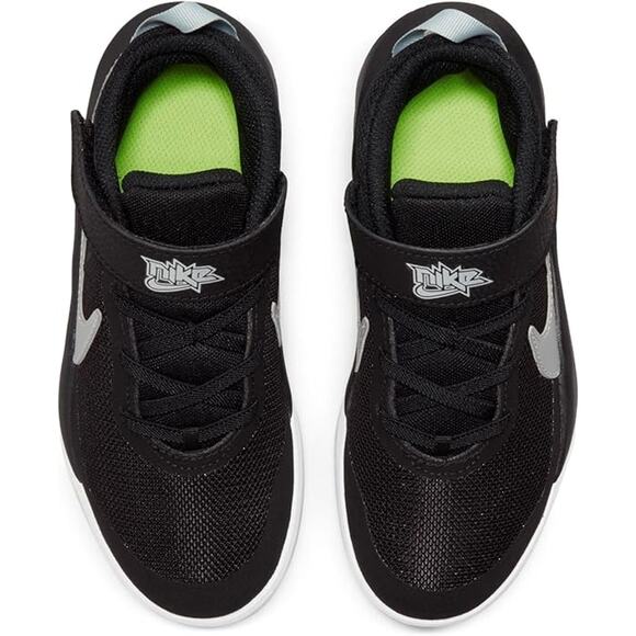 NWT Nike unisex Kid Team Hustle D 10,Black/Metallic Silver/Volt/White-Sz 12C - Picture 4 of 5